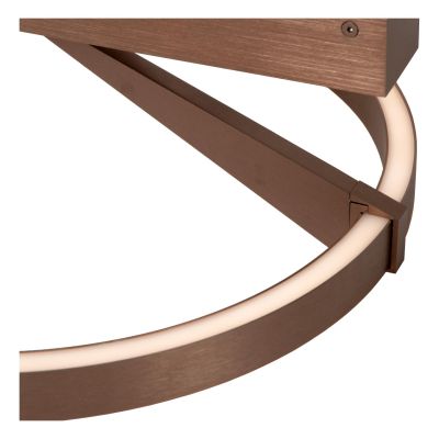 Lucide APPLAUSE - Flush ceiling light - Ø 40 cm - LED Dim. - CCT - 1x26W 2200K/4000K - Coffee - Premium